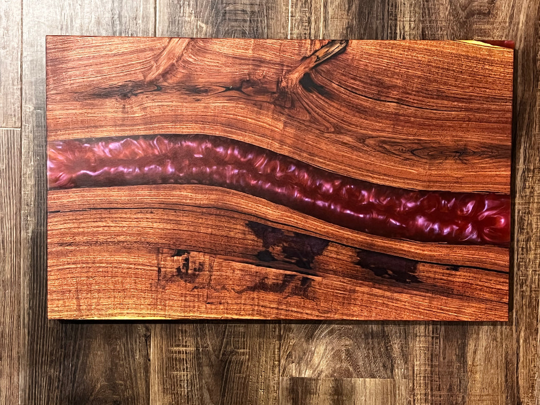 Dragon’s Breath Resin Mesquite Serving Tray