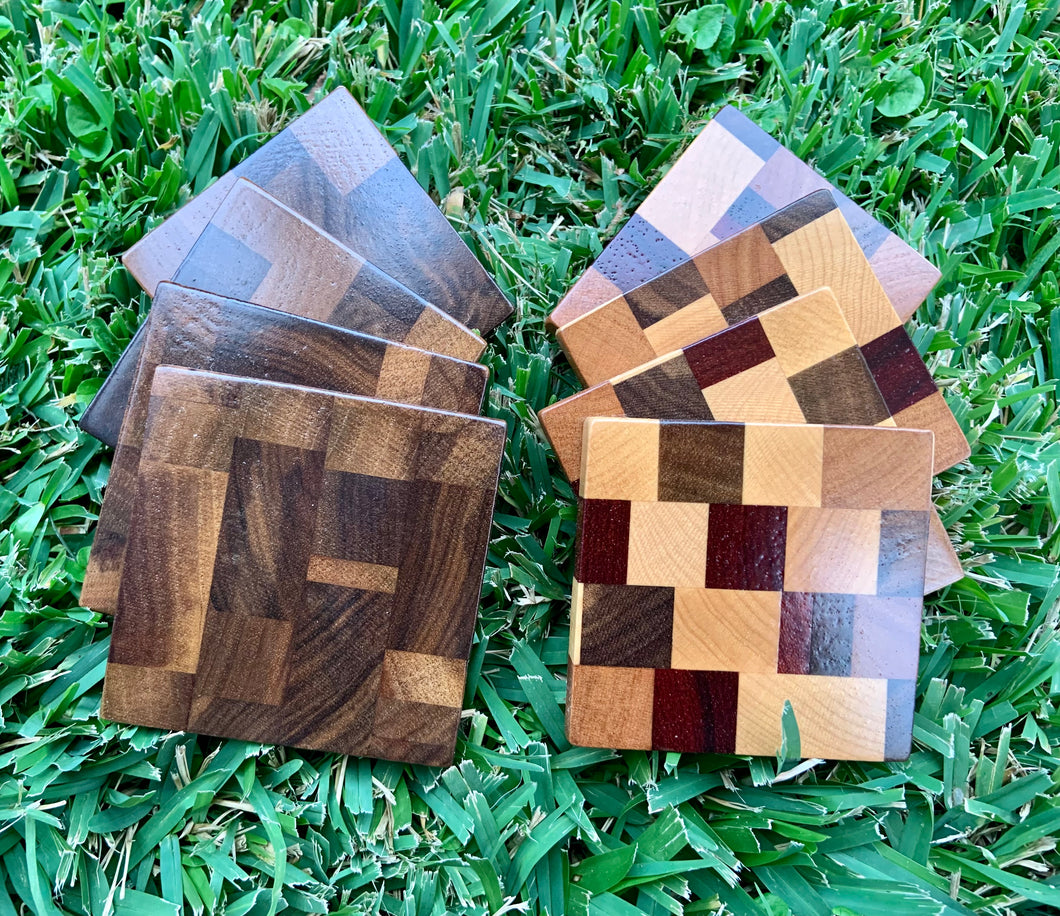 Wood Coaster Set